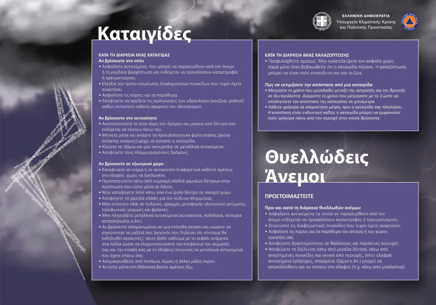 Συστάσεις Δήμου Κομοτηνής και Περιφέρειας ΑΜΘ ενόψει επιδείνωσης του καιρού