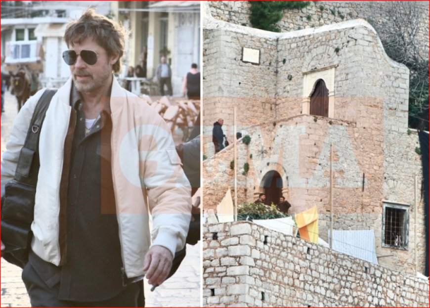 Μπραντ Πιτ και ο περίπατος στην Ύδρα: Εικόνες και βίντεο από τα γυρίσματα της χολιγουντιανής παραγωγής (βίντεο)