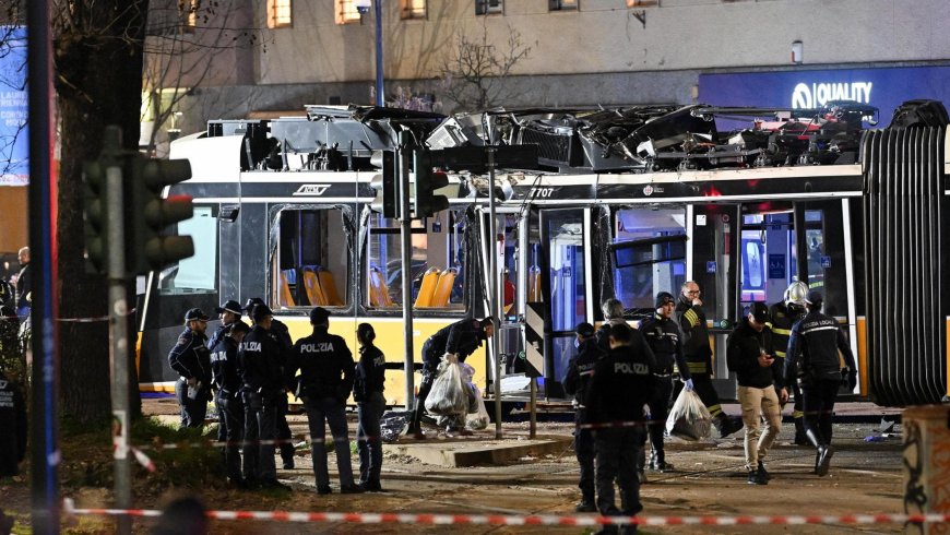 Τραμ Μιλάνο: Η στιγμή του εκτροχιασμού – Βίντεο