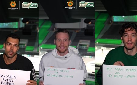 «Οι γυναίκες που μας εμπνέουν»: Κώστας Σλούκας, Τσέντι Όσμαν και Μάριους Γκριγκόνις μιλούν για τις γυναίκες της ζωής τους (vid.)