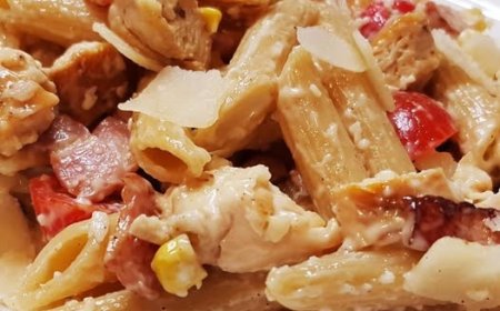 Εύκολη σαλάτα ζυμαρικών με κοτόπουλο!!!