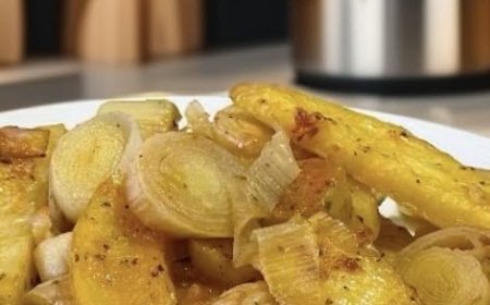 Πατάτες με Πράσα στο φούρνο !!!