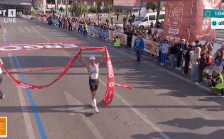 Ημιμαραθώνιος Αθήνας 2026 – Ο Παναγιώτης Μπιτάδος έκοψε πρώτος το νήμα του τερματισμού με χρόνο ρεκόρ 1:04:41