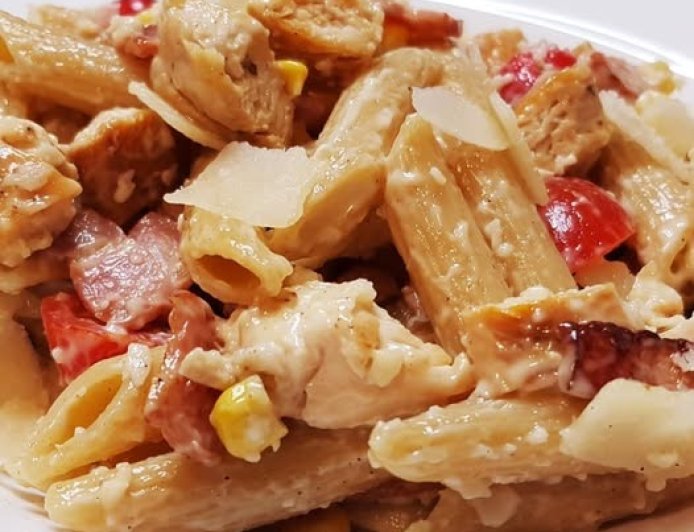 Εύκολη σαλάτα ζυμαρικών με κοτόπουλο!!!