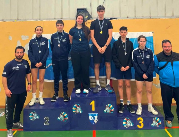 32 μετάλλια για το «Δημοκρίτειο Κομοτηνής» στο περιφερειακό πρωτάθλημα μπάτμιντον Ανδρών/Γυναικών & Κ17