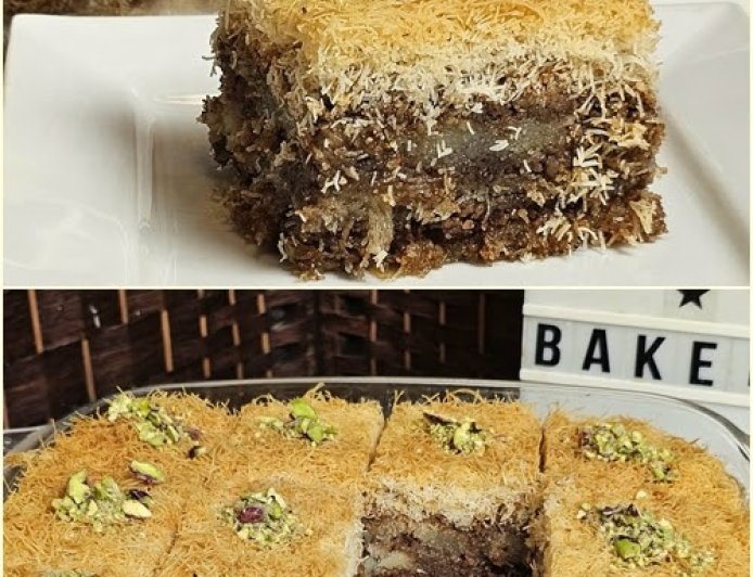 Κανταΐφι Ταψιού σε Στρώσεις, με πλούσια Γέμιση!!!