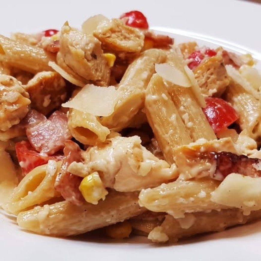 Εύκολη σαλάτα ζυμαρικών με κοτόπουλο!!!