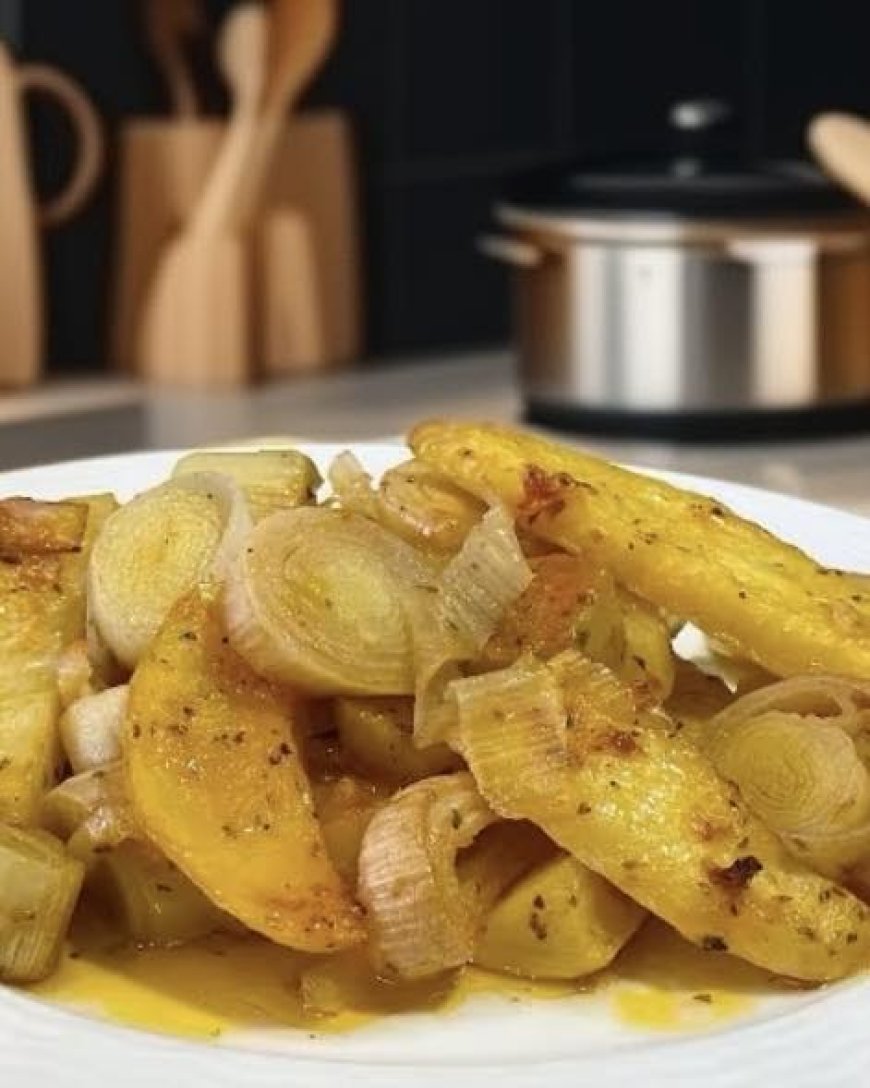 Πατάτες με Πράσα στο φούρνο !!!