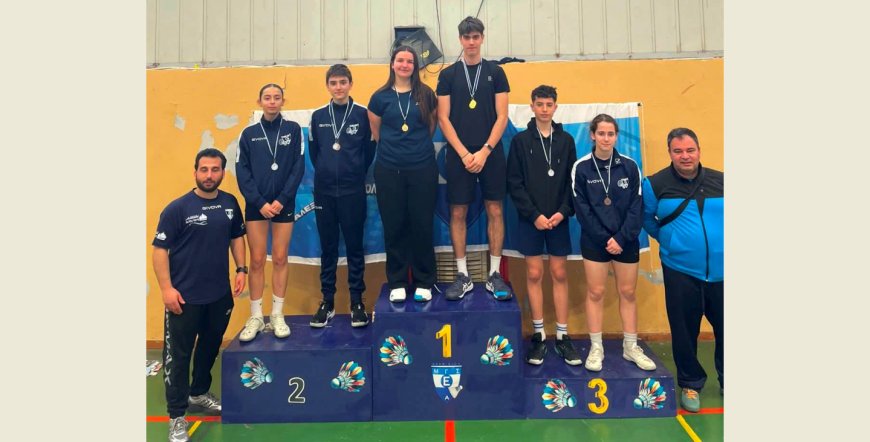 32 μετάλλια για το «Δημοκρίτειο Κομοτηνής» στο περιφερειακό πρωτάθλημα μπάτμιντον Ανδρών/Γυναικών & Κ17